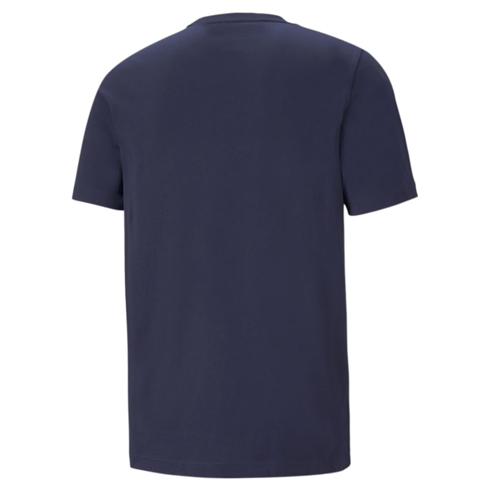 Puma Men's Essentials Logo T-Shirt (Available in Big & Tall), Navy, Medium
