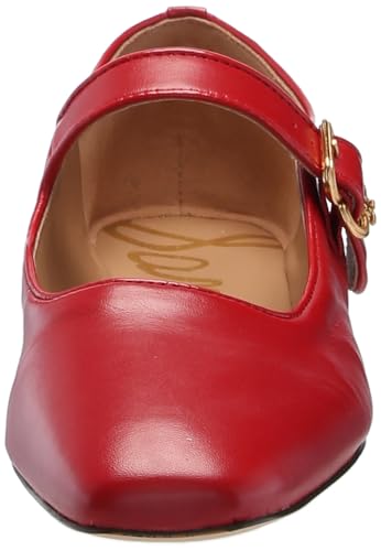 Sam Edelman Women's Michaela Mary Jane Flat Scarlet 6.5 Medium