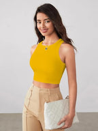 Toochki Womens Spandex Regular Fit Stretchable New Tank Top