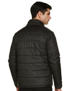 FYLTR Mens Lightweight Winter Puffer Jacket with Contrast Piping Detail - Stand Collar | Full Zipper | Side Pockets | Ribbed He