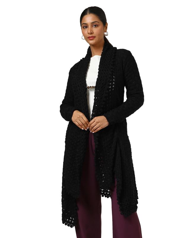 Soch Women Acrylic Woven Design Shrug
