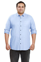 BE ACTIVE Mens Casual 100% Cotton Solid Plus Size Shirt || Plus Size Shirts for Men || Casual Plus Size Shirt || Casual Wear Sh