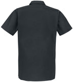 Unisex Short-Sleeve Work Shirt - BLAcK - S(D0102H7MFD6)
