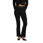 BlissClub AM:PM Cotton Flare Pants - Lite,Regular Below 54, Cotton Pants, Belt Buckles, Classic Patch Pockets, High Waist