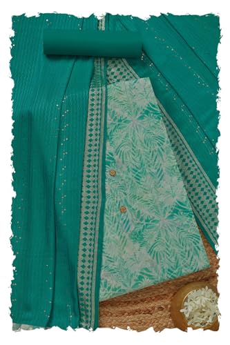 Soch Women Chanderi Botanical Print Unstitch Dress Material
