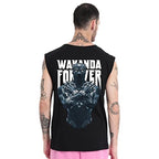Bewakoof MenS The King Graphic Print Cotton Vest- Oversized Fit, Round Neck, Sleeveless