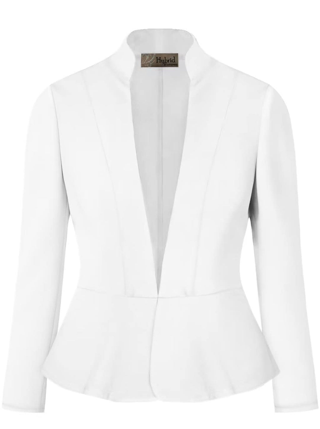 Women Super Comfy Ponte Office Blazer JK1135 1073T White S