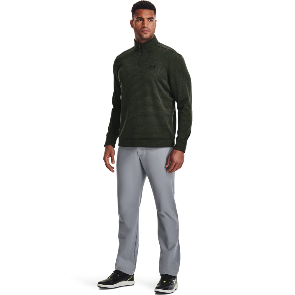 Under Armour Mens Storm SweaterFleece Quarter Zip, (310) Baroque Green / / Black, XX-Large