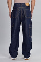 INKD Mens Relaxed Jeans (INKSS25MJN-603_Sapphire Sphere