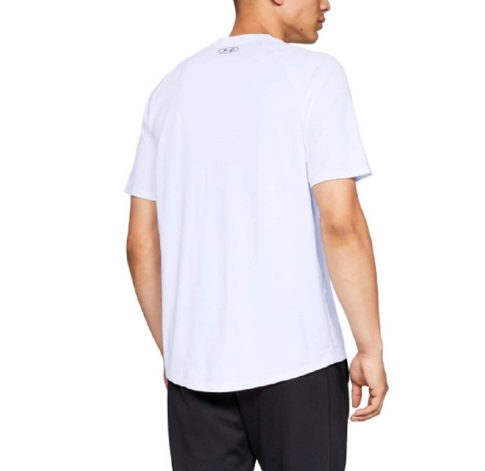 Under Armour Men's Velocity 2.0 Short Sleeve T Shirt, (100) White / / Steel, Large