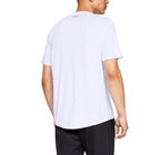 Under Armour Men's Velocity 2.0 Short Sleeve T Shirt, (100) White / / Steel, Large