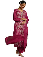 Libas WomenS Organza Kurta Set (49321