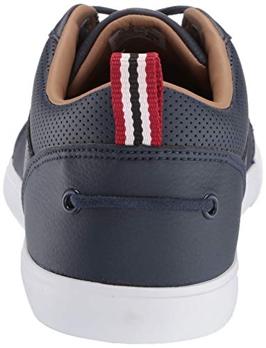 Lacoste Men's Bayliss Sneaker, Navy/White, 9.5 Medium US