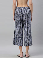 Enamor Essentials Womens Slim Fit Mid Rise Crop Length Soft & Drapey Stretch Viscose Culottes with Smart Side Slits - EA64(EA64