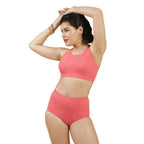 Women Bliss Swim Top | Full Coverage | Inbuilt Cups That Stay in Place | Trendy Cross-Back | Adjustable Straps