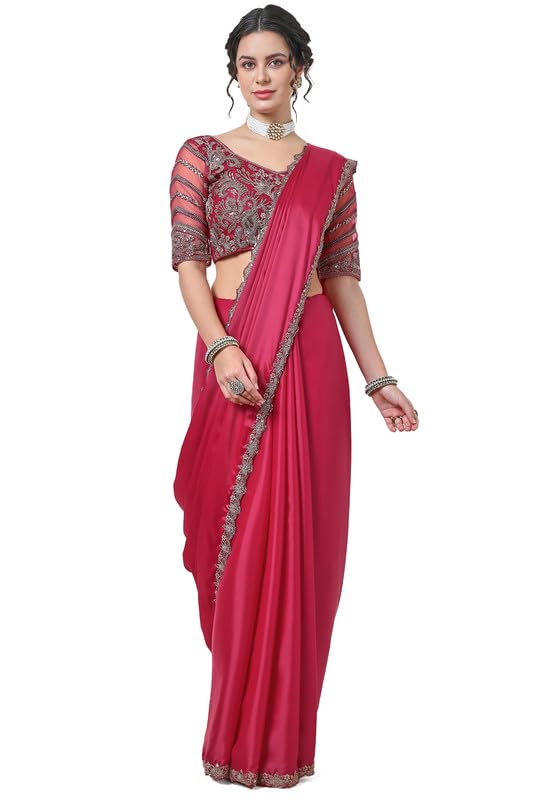 Soch Women Zardosi Lace Border Saree