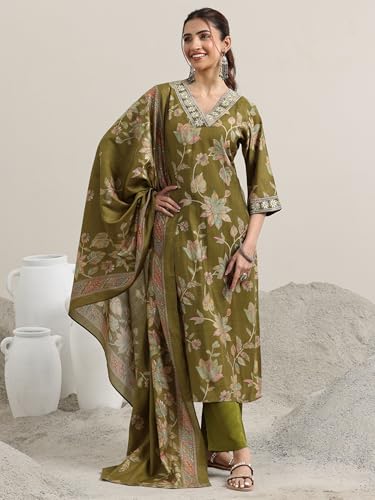 Libas WomenS Silk Blend Kurta Set (400340