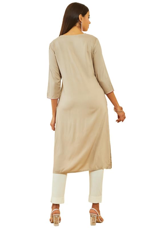 Soch Rayon Women'S Regular Kurta