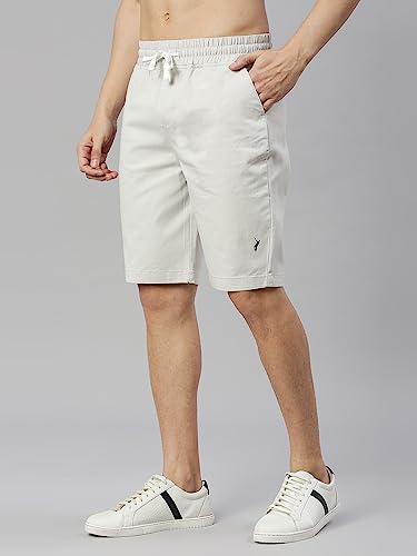 Thomas Scott Mens Solid Slim Fit Shorts Grey