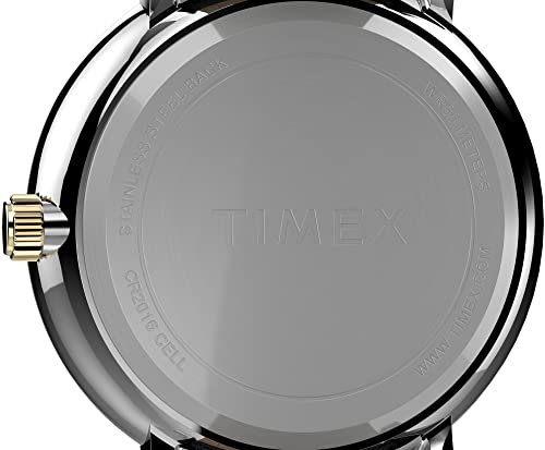 Timex Men's Southview Multifunction 41mm Watch - Silver-Tone Case Blue Dial with Black Genuine Leather Strap