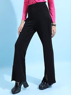 Ketch WomenS Regular Casual Pants (Khtr000408_Black
