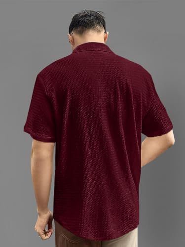 Pinkmint MenS Solid Classic Fit Shirt