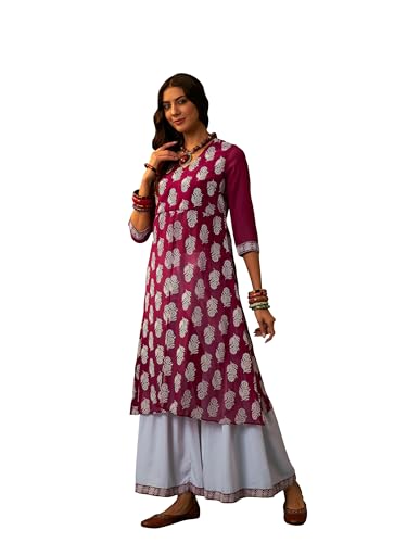 Ziyaa Women'S Pink Georgette Flare Kurta Sharara Set (Sgkugr4051Andsh