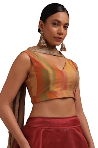 Soch Women Tissue Striped Padded Blouse
