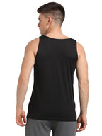 Turtle Men Poly Cotton PrintedS Black Tank Top
