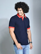 Greciilooks T-Shirts For Men| Solid Plain T-Shirts| Polo-Collar Neck T Shirt| Half Sleeves Casual T-Shirt For Men| Regular Wear