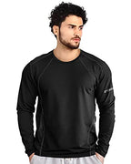 EYEBOGLER Mens Dry Fit Round Neck Full Sleeve Casual Tshirt Pack of 2