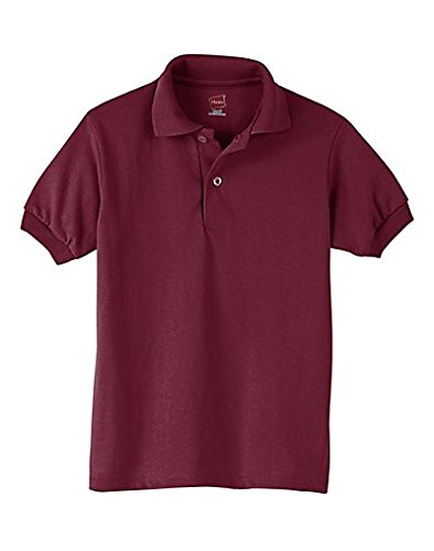 Youth 5050 EcoSmart Jersey Knit Polo - DEEP FOREST - XS(D0102H2HHZ7)
