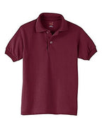 Youth 5050 EcoSmart Jersey Knit Polo - DEEP FOREST - XS(D0102H2HHZ7)