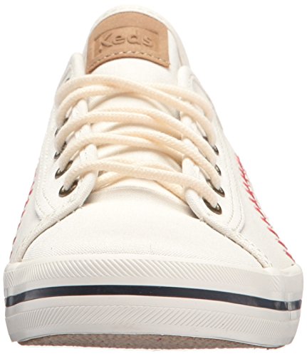 Keds Kickstart Pennant, Sneaker Womens, Cream, 6 Medium