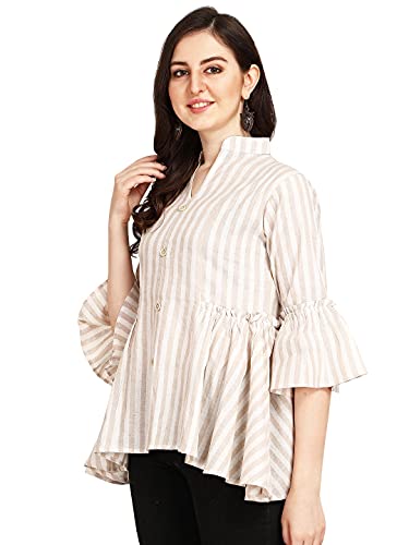 Leriya Fashion Womens Rayon Sparkle Lining Tops Shimmer Glitter Loose Collor Long Butterfly Sleeve Party Tunic Dressy Tops (Sma