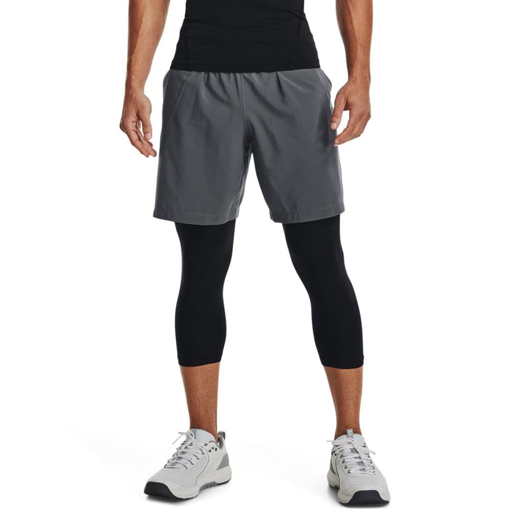 Under Armour Men's Woven Graphic Shorts, (012) / Pitch Gray/Black, XX-Large