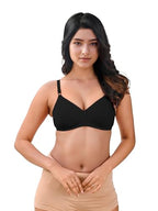 Lux Venus Full Coverage Paded Bra Black