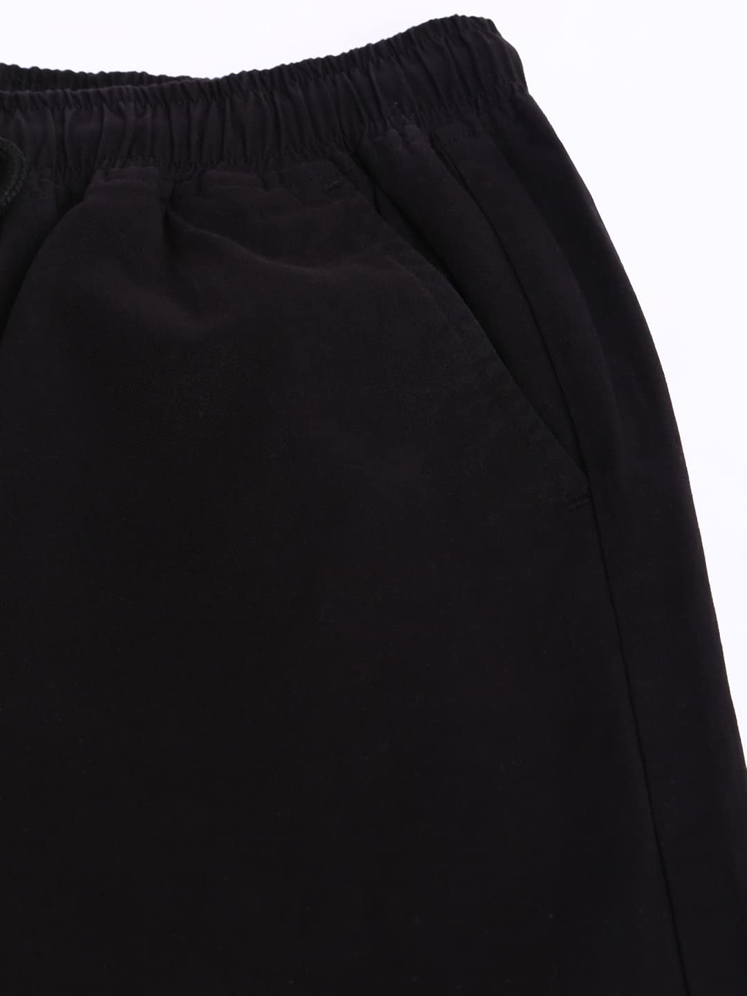 Dennis Lingo Solid Cotton Mens Casual Drawstring Joggers, Straight Fit, Mid Rise, Stretchable Ankle Length Athletic Track Pants
