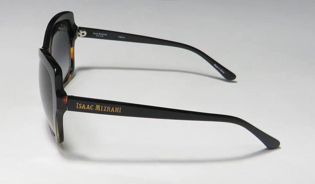Isaac Mizrahi 30216 Womens/Ladies Oversized Full-rim 100% UVA & UVB Lenses Sunglasses/Sun Glasses (55-16-130, Black/Tortoise)