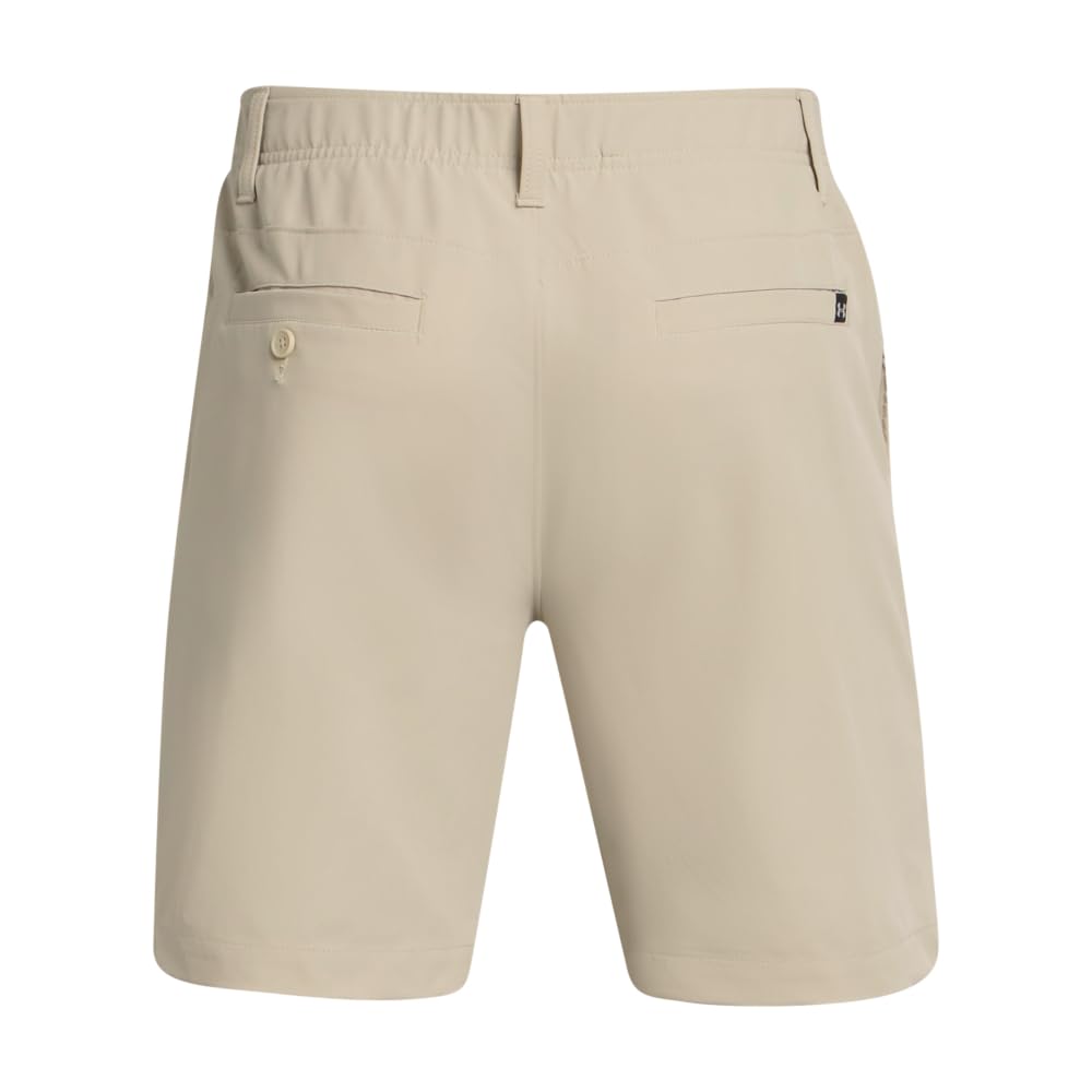 Under Armour Men's Drive 8 Inch Shorts, (289) Khaki Base / / Halo Gray, 32