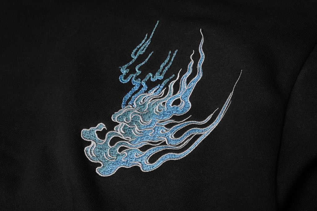 KH9817 Flaming White Tiger Hoodie
