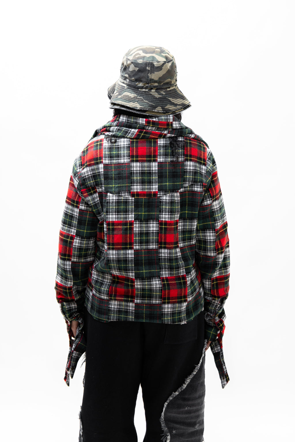Multi Plaid Scarf Flannel