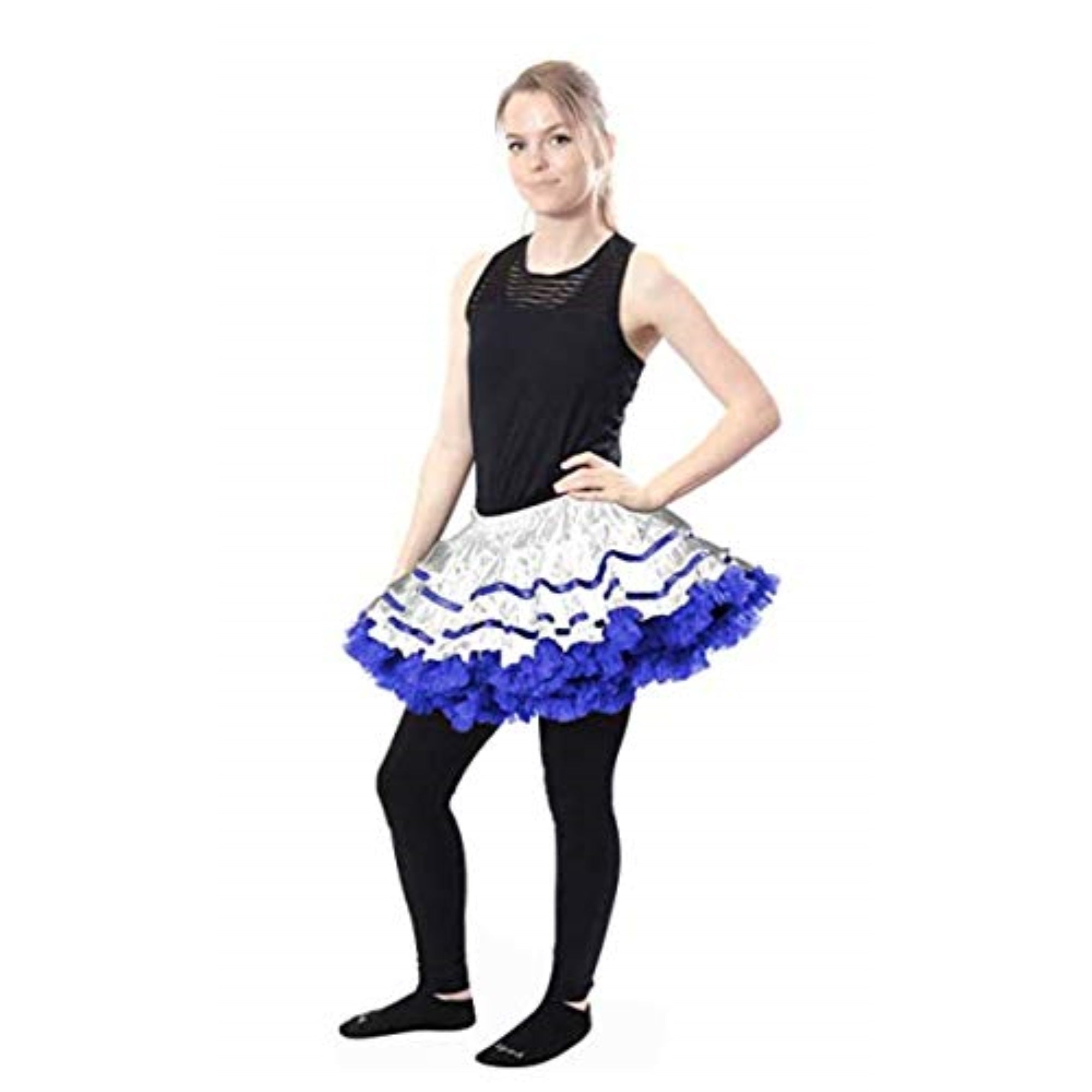 Tutus Adult Tulle Costume Petticoat - White/Raspberry malcomodes-biz.myshopify.com