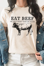 Eat Beef The West Wasnt Won On Salads Graphic Tee T-Shirt