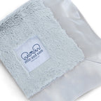 Luxury Satin Border Lovey - Silver
