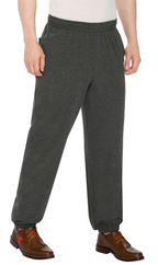 Men's Pull-On Elastic Waist Knit Pants — Relaxed Fit Lounge Pants