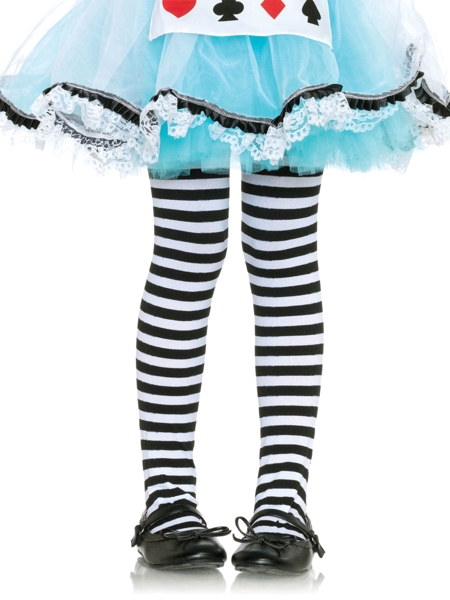 Girl Stripe Tights X-LARGE BLA