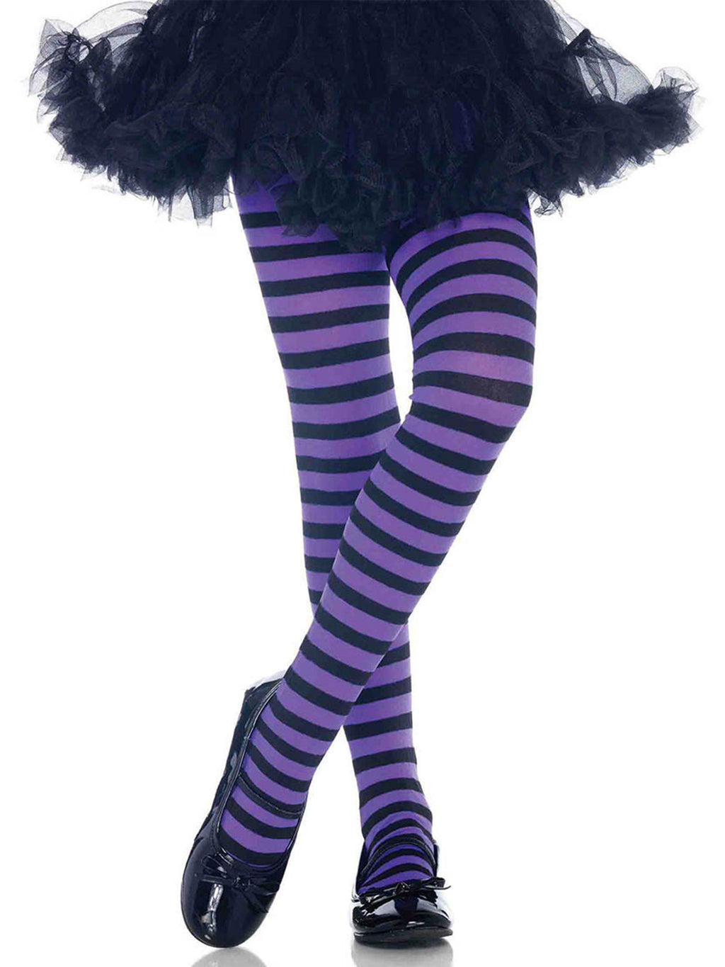 Girl Stripe Tights MEDIUM BLAC