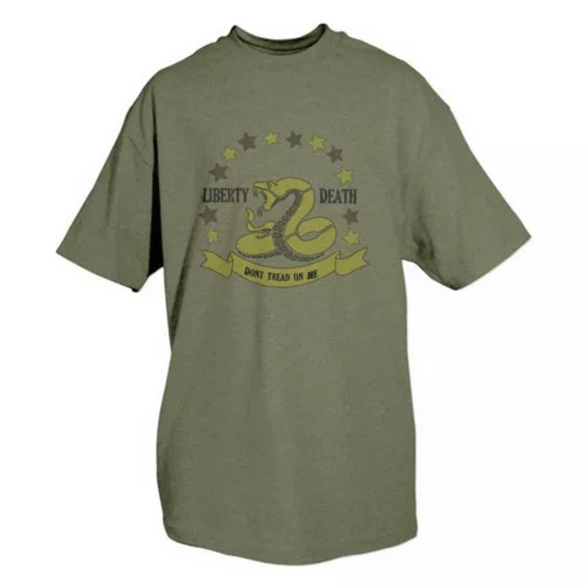 Don't Tread On Me T-Shirt Olive Drab - Small