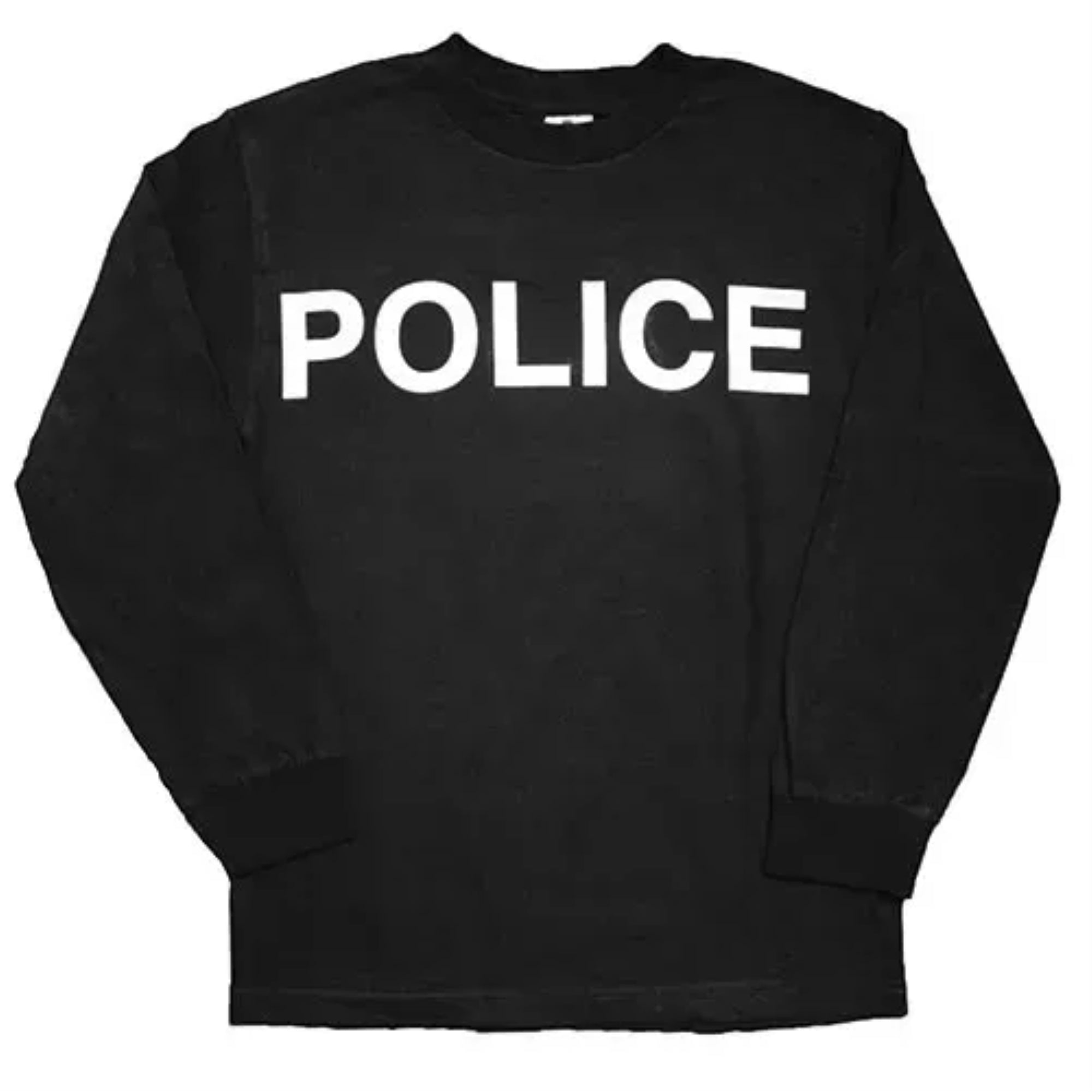 Police Long Sleeve T-Shirt Black Large
